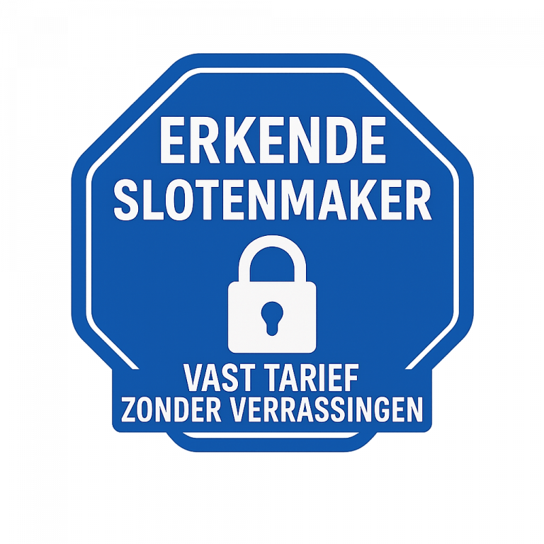 Erkende slotenmaker, vast tarief zonder verrassingen